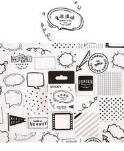Load image into Gallery viewer, Hethrone Creative cute cartoon miss time transparent paper hand account sticker package DIY diary stickers cup decorative materi