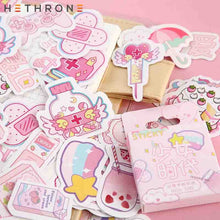 Load image into Gallery viewer, Hethrone Creative cute cartoon miss time transparent paper hand account sticker package DIY diary stickers cup decorative materi
