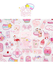 Load image into Gallery viewer, Hethrone Creative cute cartoon miss time transparent paper hand account sticker package DIY diary stickers cup decorative materi
