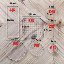 Load image into Gallery viewer, NEW Transparency Acrylic Block for DIY Transparent Seal Stamp Block for DIY Scrapbooking Clear Photo Album Decorative
